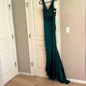 ModaGlam full length satin gown